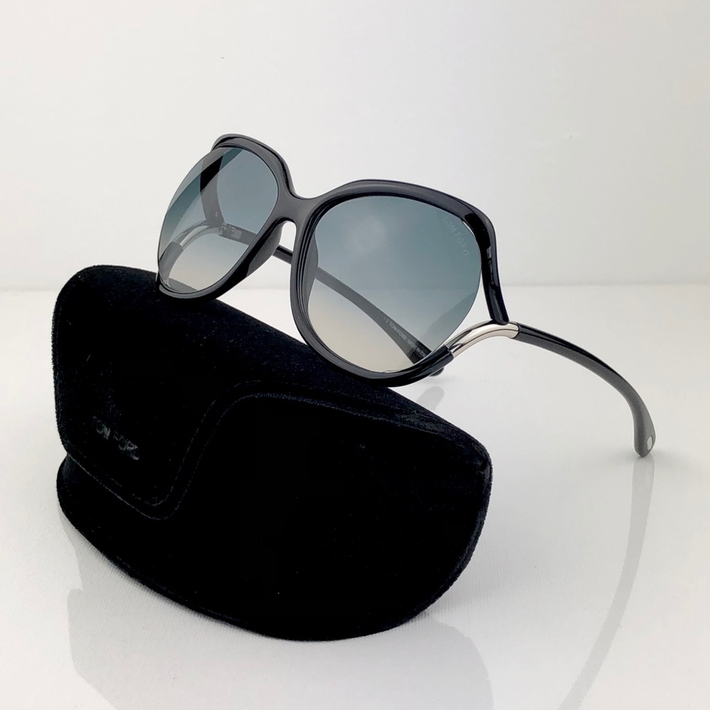 New TOM FORD Anouk Butterfly Black Sunglasses - Picture 3 of 16